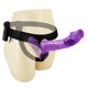 Двойной страпон с вибрацией фиолетовый - Ultra Passionate Harness Dual Vibration Purple