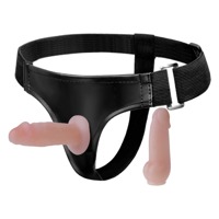 Страпон Baile Jessica реалистичный, с двумя насадками, 10 х 3.5 см