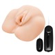Мастурбатор реалистичный Baile Ultra Realistic Vagina, в виде вагины, с вибрацией,бежевый,15 х 14 см