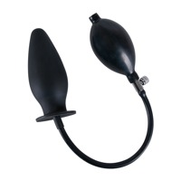 Пробка із накачуванням You2Toys True Black Anal Plug чорна