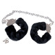 Наручники металлические You2Toys Bigger Furry Handcuffs с черным мехом
