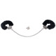 Наручники металлические You2Toys Bigger Furry Handcuffs с черным мехом