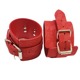 Наручники Wrist restraints wine, с тиснением, красные