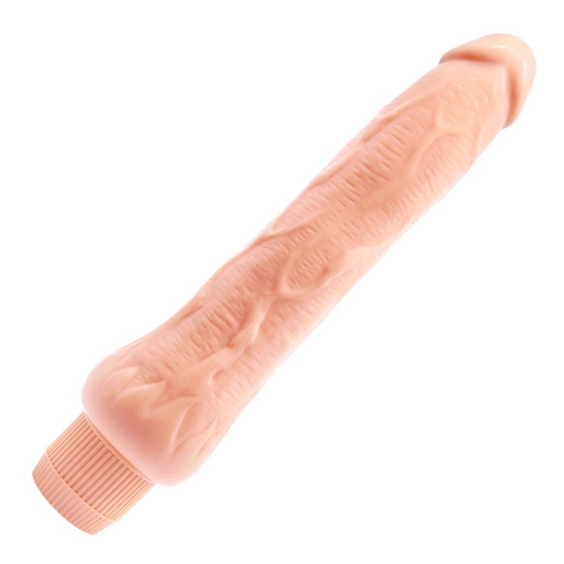 Вибратор реалистик Barbara Dryad Multi Speed бежевый, 25 х 4 см