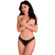Трусики с жемчужинами и аппликацией в виде бабочки Daring Intimates, черный, S/M