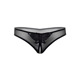 Трусики с жемчужинами и аппликацией в виде бабочки Daring Intimates, черный, S/M