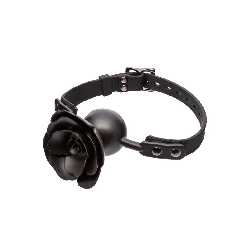 Кляп со съемной розой CalExotiс Removable Rose Gag, черный