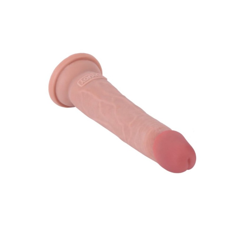 Фаллоимитатор реалистичный с присоской Toy Joy Deluxe Dual Density Dong, бежевый
