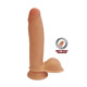Фаллоимитатор из киберкожи с присоской Toy Joy Dual Density Dildo, бежевый