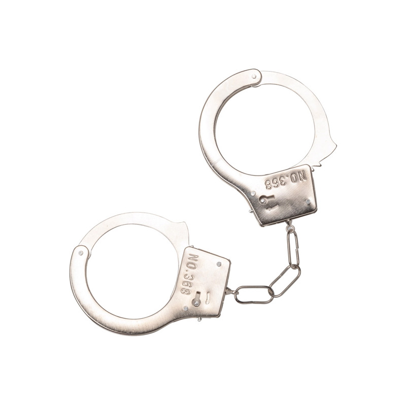 Наручники металлические с пушком CalExotics Playful Furry Cuffs, белые