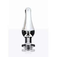 Анальная пробка с кристаллом Toy Joy Diamond Bum Bijou серебристый, Medium