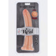 Реалистичный фаллоимитатор из киберкожи, двойной плотности ToyJoy Dual Density Dong, бежевый