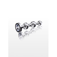 Анальная елочка металлическая с кристаллом Toy Joy Diamond Star Beads, Small