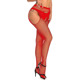 Колготки с открытым доступом и стразами Star Night красные XS-M