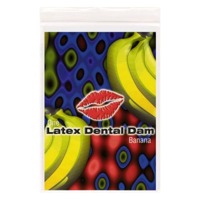 Серветка латексна для орального сексу Trustex Banana Latex Dental Dams з ароматом та смаком банана Серветка латексна для орального сексу Trustex Banana Latex Dental Dams з ароматом та смаком банана