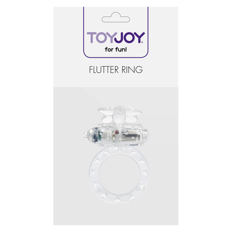 Эрекционное кольцо с вибрацией Flutter Ring Vibrating Transparant