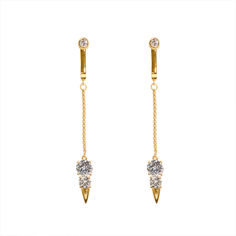 Украшения для клитора и половых губ UPKO Non-pierced Jewelry Snowman с горным хрусталем, золотистые