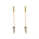 Украшения для клитора и половых губ UPKO Non-pierced Jewelry Snowman с горным хрусталем, золотистые
