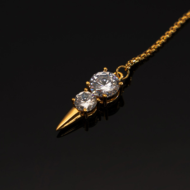 Украшения для клитора и половых губ UPKO Non-pierced Jewelry Snowman с горным хрусталем, золотистые