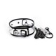 Ошейник с поводком DS Fetish Collar with leash transparent
