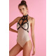 Портупея на грудь One Size L12, из натуральной кожи, черная
