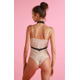 Портупея на грудь One Size L12, из натуральной кожи, черная