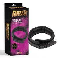 Ошейник CHISA Fierce Euphoria DELUXE из искусственной кожи, черный
