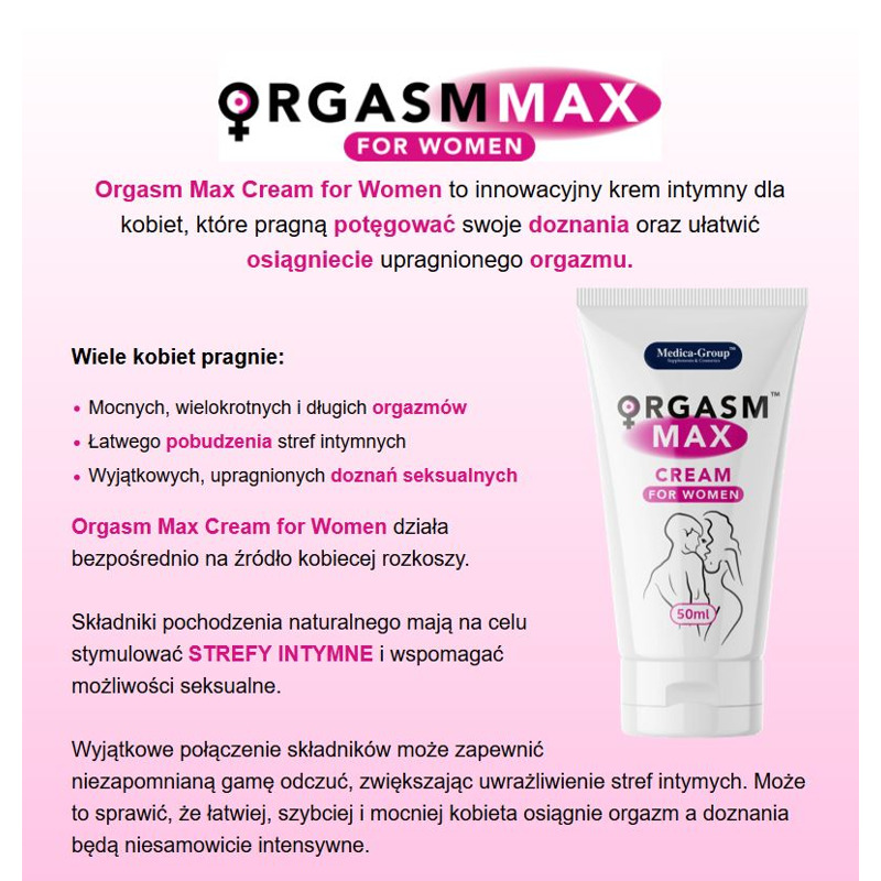 Крем для женщин Orgasm Max 50 ml