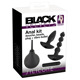Анальный сет Black Velvet Anal Kit (анальная пробка, анальные бусы, вибропуля, анальный душ), черный