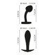 Набор металлических радужных анальных пробок Anos Metal Butt Plug Set, 2 шт.