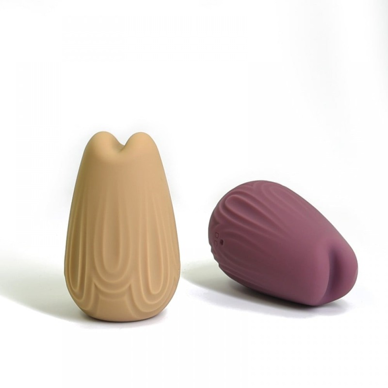 Мини-вибратор для клитора с фигурным узором Sweet Em Velvet Lure,10 режимов вибрации, желтый