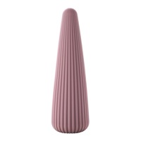 Вібратор для клітора у формі конуса з рельєфом Sweet Em Velvet Lure, фіолетовий