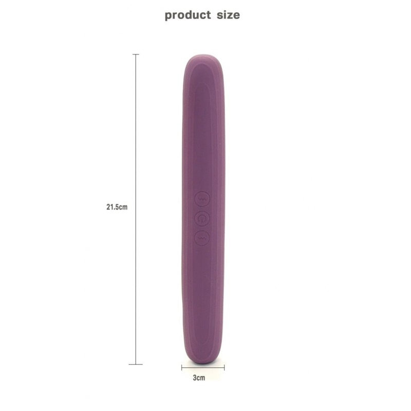 Вибратор двухсторонний Sweet Em Velvet Lure, 10 режимов вибрации, фиолетовый