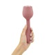 Вибратор в форме тюльпана с вакуумной стимуляцикй Sweet Em Velvet Lure Розовый