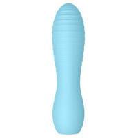 Мини-вибратор с рельефом You2Toys Cuties 3, голубой
