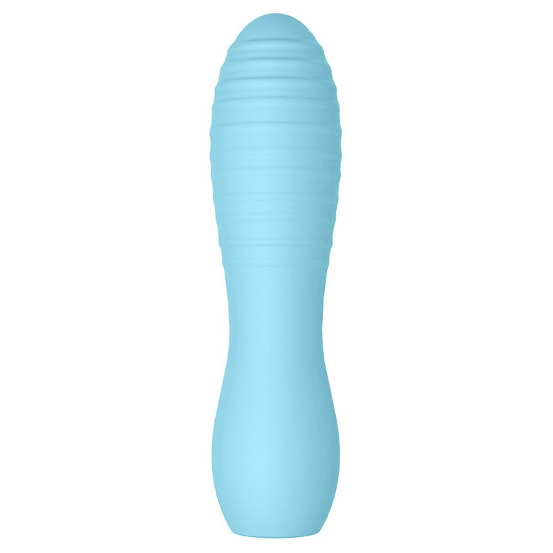 Мини-вибратор с рельефом You2Toys Cuties 3, голубой