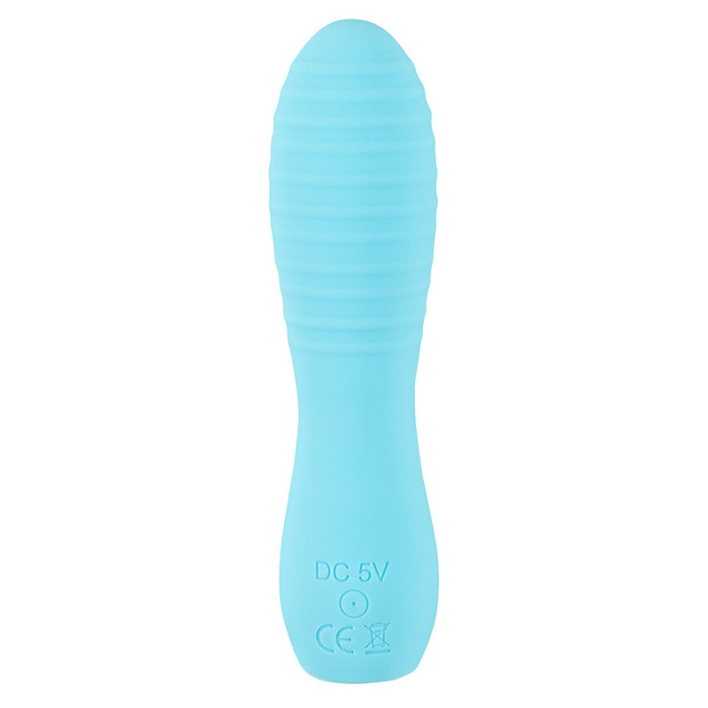 Мини-вибратор с рельефом You2Toys Cuties 3, голубой