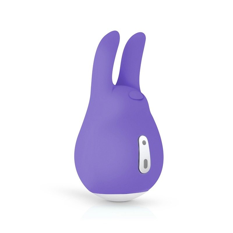 Вибратор для клитора с ушками Tedy Good Vibes Only, силиконовый, фиолетовый, 9.5 см