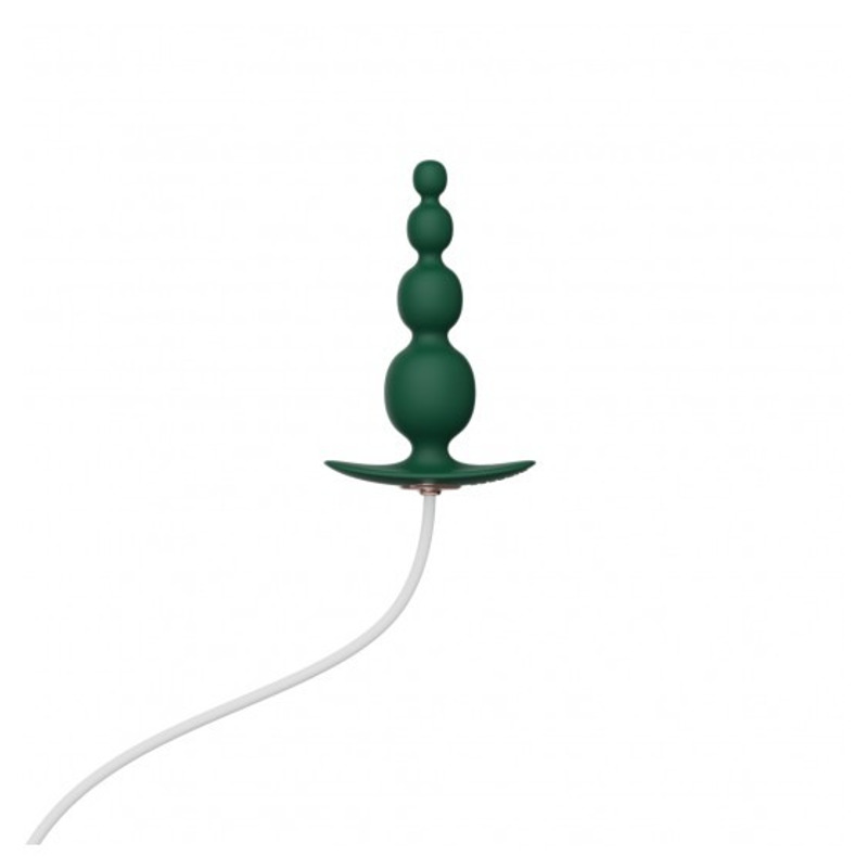 Анальный плаг с вибрацией Qingnan No.8 Mini Vibrating Anal Beads Green