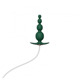 Анальный плаг с вибрацией Qingnan No.8 Mini Vibrating Anal Beads Green