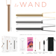 Вибропуля на цепочке Le Wand NECKLACE VIBE, металлическая, золотая