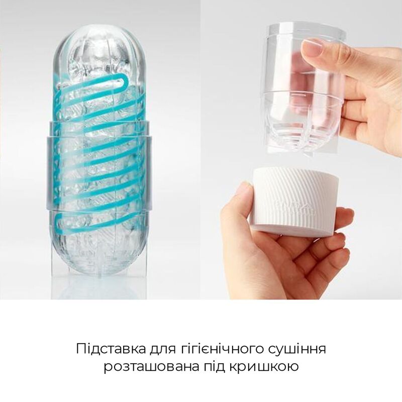 Мастурбатор Tenga Spinner 02 Hexa с упругой стимулирующей спиралью внутри, стандартная спираль Мастурбатор Tenga Spinner 02 Hexa с упругой стимулирующей спиралью внутри, стандартная спираль