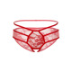 Кружевные трусики с открытой интимной зоной Jade Daring Intimates, красные, S/M