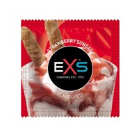 Презервативи зі смаком полуничного морозива EXS Flavoured Strawberry Sundae веганські (ціна за 5 шт.) Презервативи зі смаком полуничного морозива EXS Flavoured Strawberry Sundae веганські (ціна за 5 шт.)