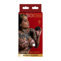 Свечи БДСМ низкотемпературные Taboom Bondage in Luxury в виде розы, 2 шт.