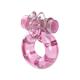 Кольцо эрекционное с вибрацией Baile bunny, розовое, 1.5 см