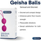 Вагинальные шарики гейши Medica Group Geisha Balls, фиолетовые, 3.6 см