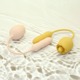 Двойной вибратор розочка c ротацией 10 режимов Sweet Em Velvet Lure, желтый