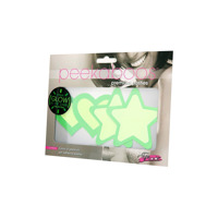 Пестисы светящиеся в темноте Peekaboos, 2 пары, сердца и звезды
