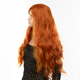 Парик длинный волнистый с челкой Fetish Hair рыжий, 60 см